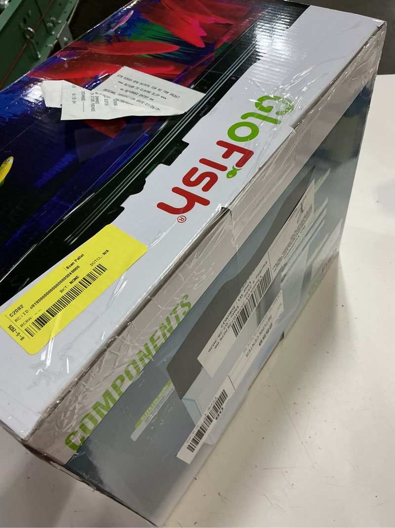 Condition photo showing Good Condition for glofish crescent aquarium kit 3 gallons, includes hidden blue led light and internal filter