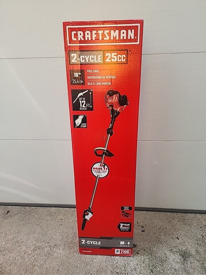 craftsman 25cc 2-cycle gas pole saw cmxgjamd25ps 10\\\\\\\"