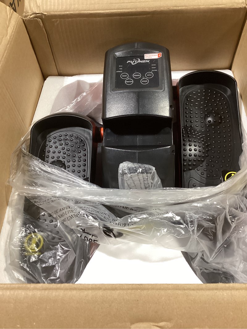 Condition photo showing Good Condition for Baokaler Under Desk Elliptical, Electric Leg Exerciser while Sitting for Seniors, 12 Speeds,Black