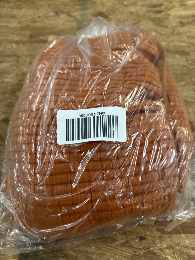 Condition photo showing Good Condition for organic ribbed cotton shams, king, terracotta