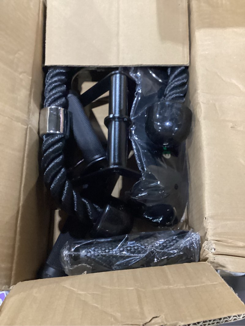 Condition photo showing As Is for cable machine attachment lat pulldown attachments cable machine accessories for home gym