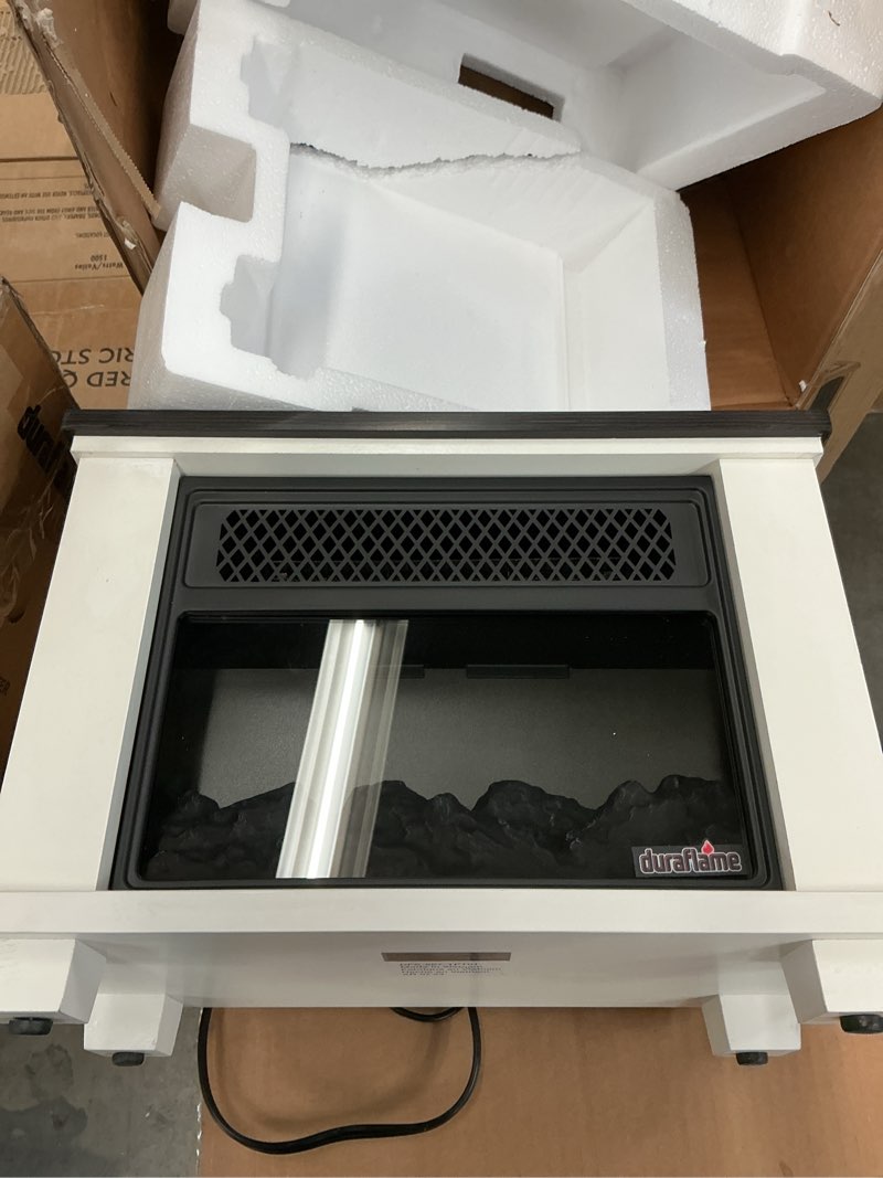 Condition photo showing Good Condition for WHITE Duraflame Tabletop Electric Fireplace w/ Flame Effect