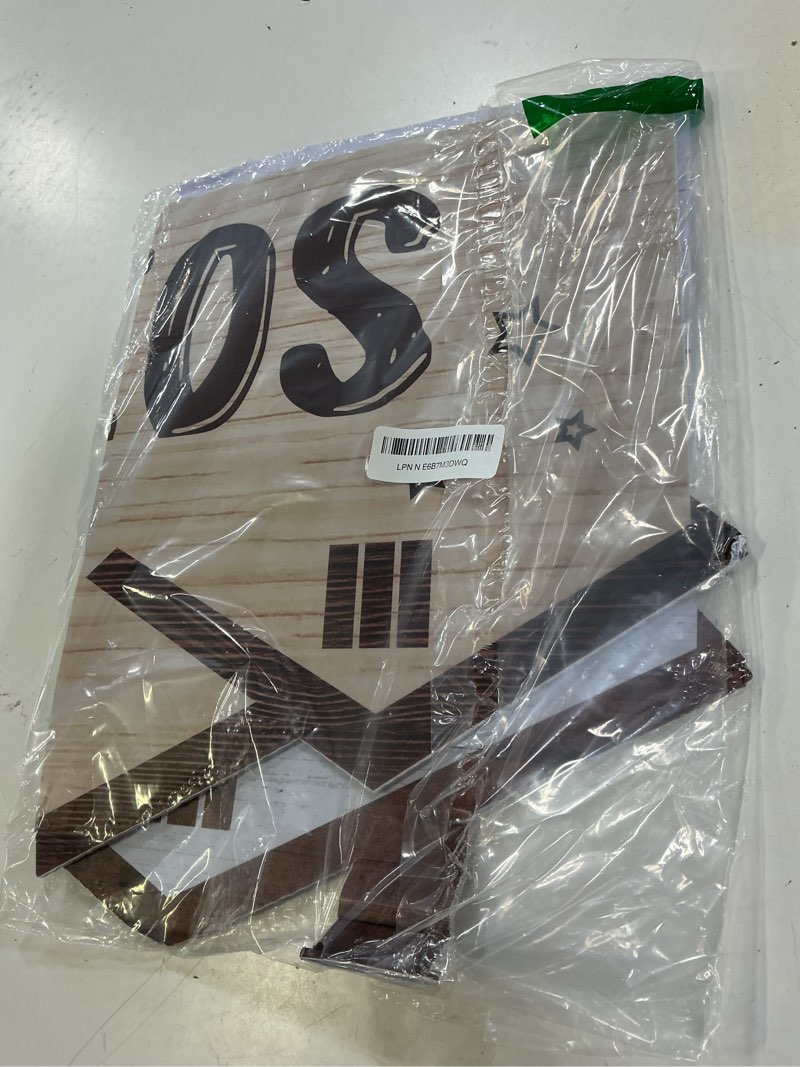 Condition photo showing Good Condition for teenyyou 2 pcs extra large real estate sold sign for new homeowners, 26.5" and 24.1", corrugated board double sided social media photo props home key shaped closing gifts for buyers agent(classical)