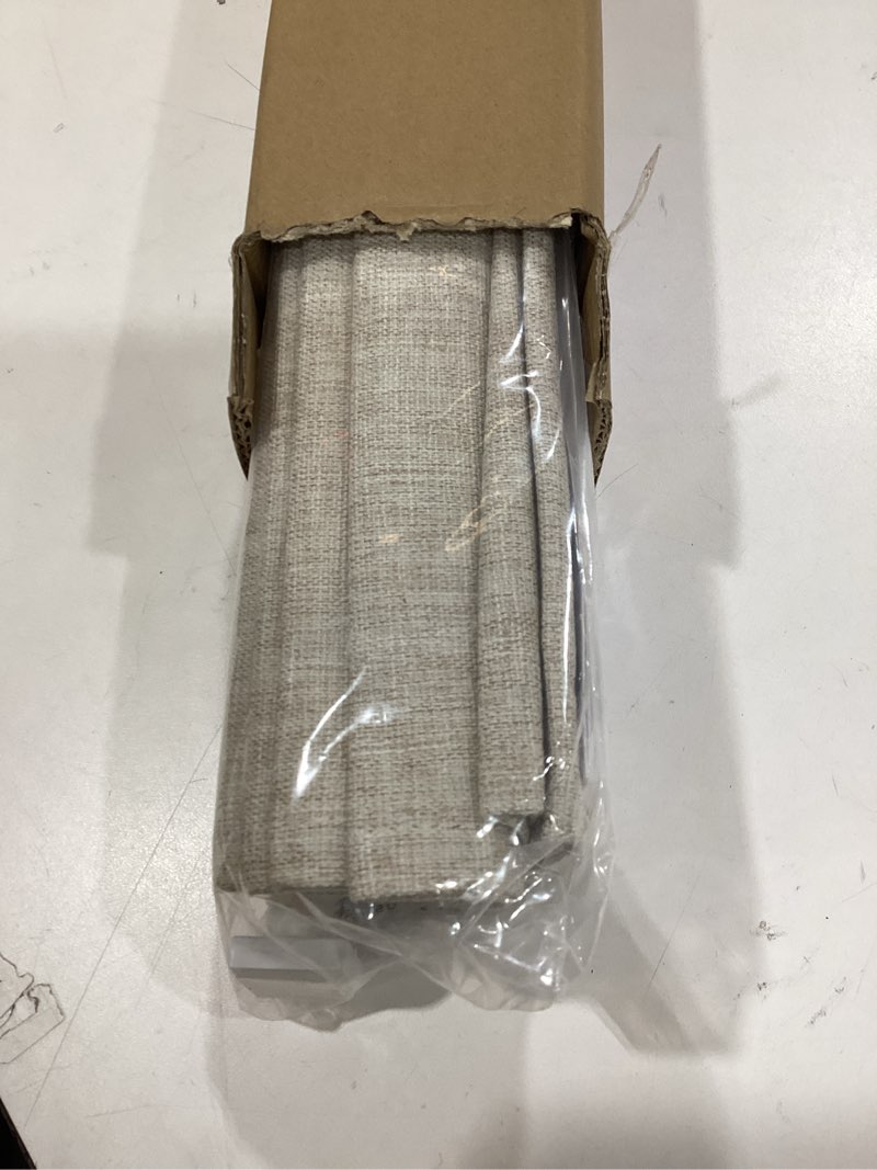 Condition photo showing New/Like New for lazblinds no tools no drill cordless roman shades for windows, blackout thermal insulated uv blocking window blinds, room darkening fabric blinds for indoor windows, 31'' w x 64'' h, beige blackout - beige 31" w x 64" h