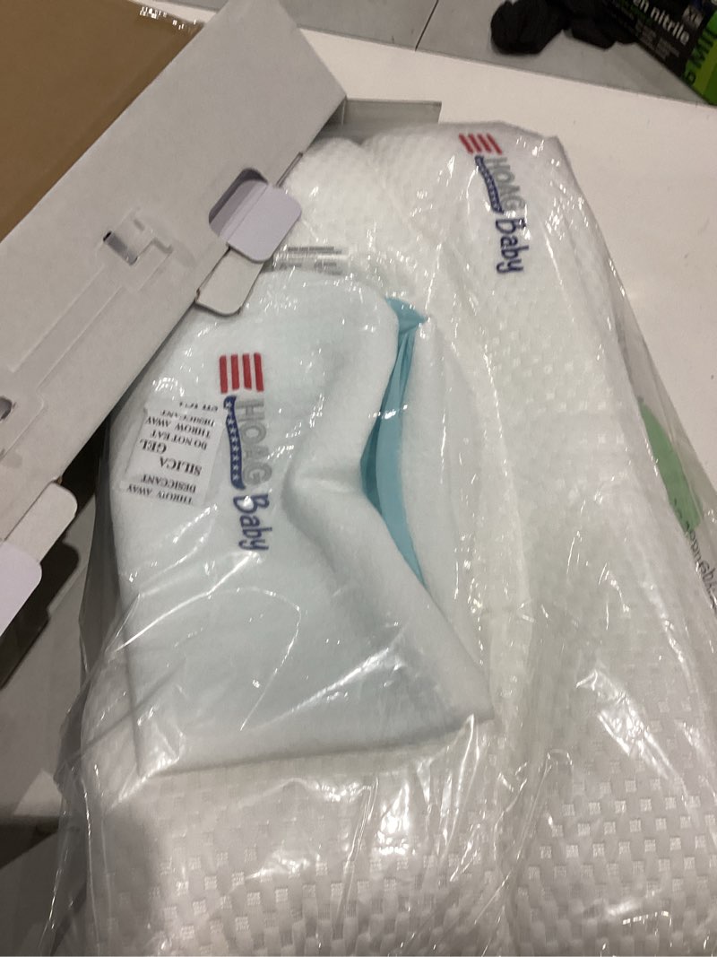 Condition photo showing Good Condition for toddler pillow with pillowcase, breathable & cozy machine washable kids pillow with pillowcase, 21.6x13.8 ergonomic children pillow for boys and girls aged 3-8 (blue, height 2) blue height 2