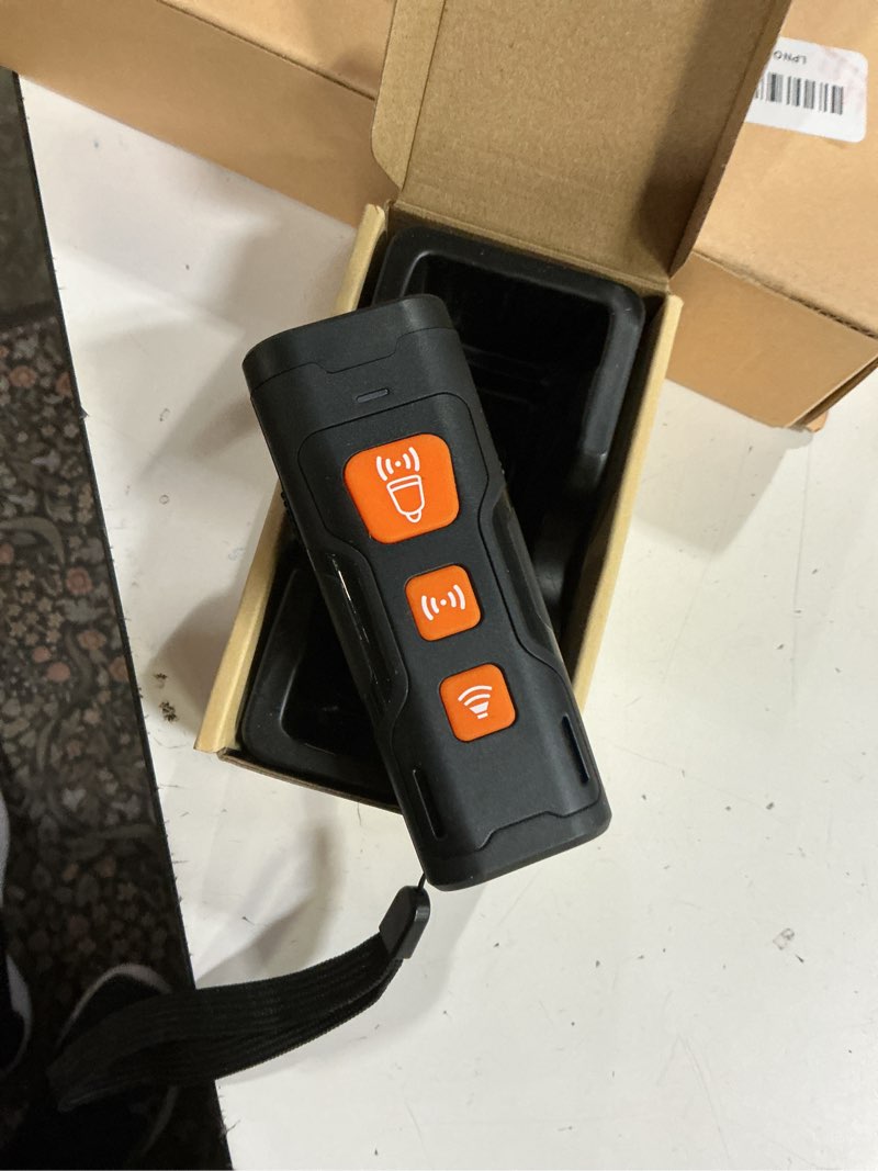 Condition photo showing Good Condition for dog bark deterrent device, 3x ultrasonic anti barking, 6 training modes 23 ft range barks no more indoors outdoors behavior correct safe & humane rechargeable compact bark control for dogs orange