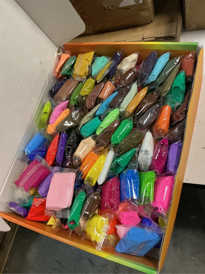 Condition photo showing New/Like New for essenson air dry clay 150 colors, modeling clay for kids, diy molding magic clay for with tools, toys gifts for age 3 4 5 6 7 8+ years old boys girls kids