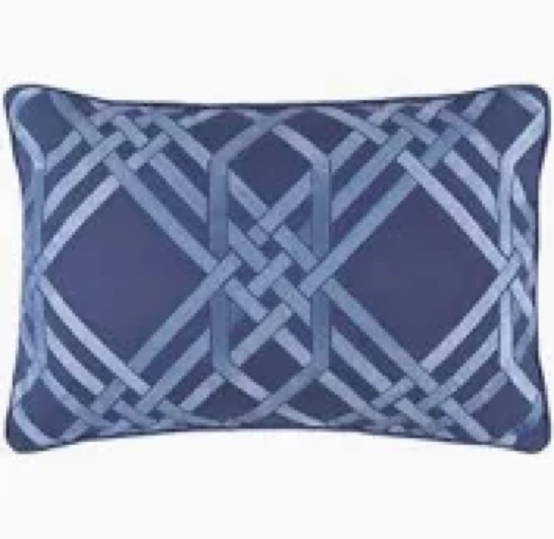 surya pagoda down fill 13x20 pillow in blue
