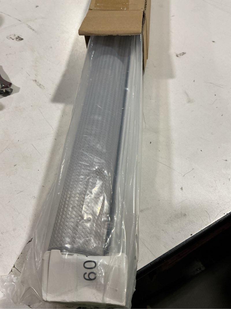 Condition photo showing New/Like New for LazBlinds No Drill Cordless Zebra Blinds for Indoor Windows, Dual Layer Light Control Roller Shades for Day and Night, Light Filtering Sheer Shades for Home, 35" W x 72" H, Stone Grey Stone Grey 35" W x 72" H