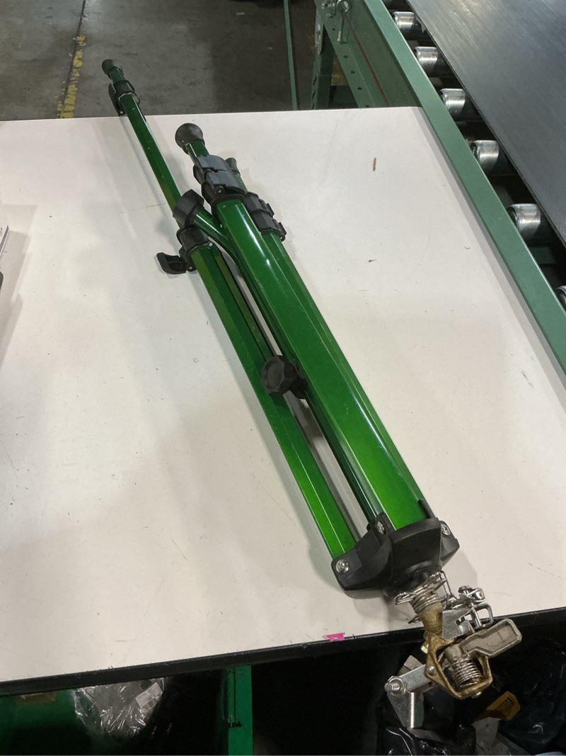 Condition photo showing As Is for orbit 1/2 -inch heavy-duty brass impact sprinkler on adjustable 22-48-inch metal tripod base