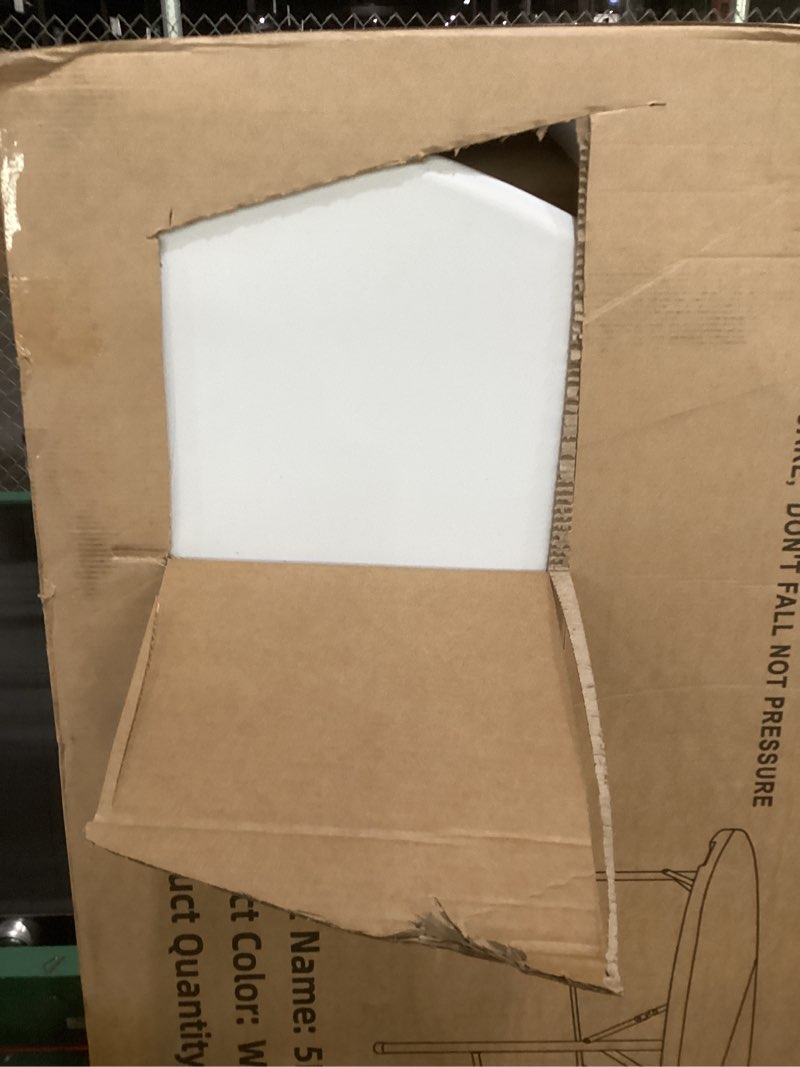 Condition photo showing Good Condition for 5 ft round folding tables with carrying handle 60 inch heavy duty portable plastic commercial table steel legs for party, dining, wedding, events, picnic indoor, outdoor (white,1 pack) 5 ft white 1