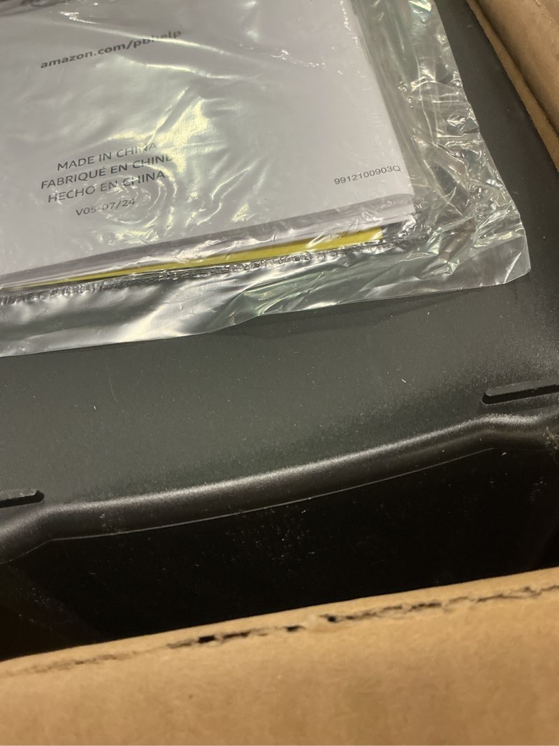 Condition photo showing Good Condition for Amazon Basics 6 Sheet Cross Cut Paper and Credit Card Home Office Shredder with 3.8 Gallon Bin, Black 6 Sheet Black