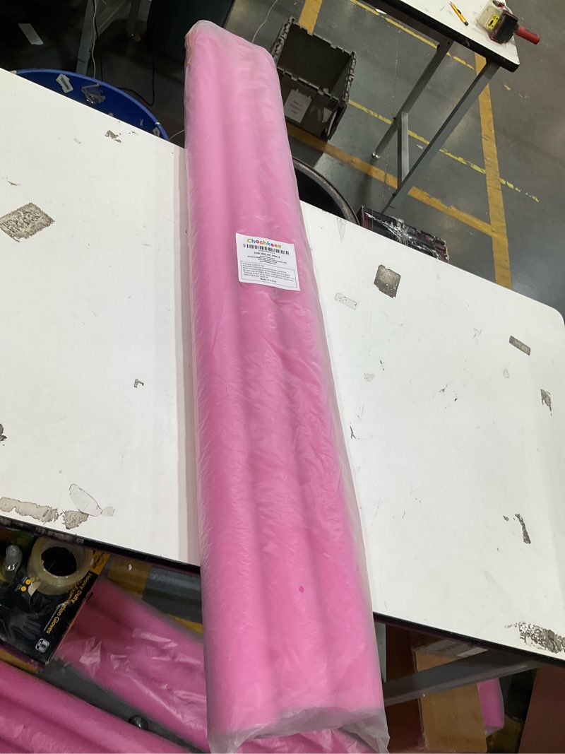 Condition photo showing New/Like New for chochkees pool noodles 52" x 2.5" inch swimming hollow core foam tube, floating thick noodles for floating, pool accessories pink 3-pack