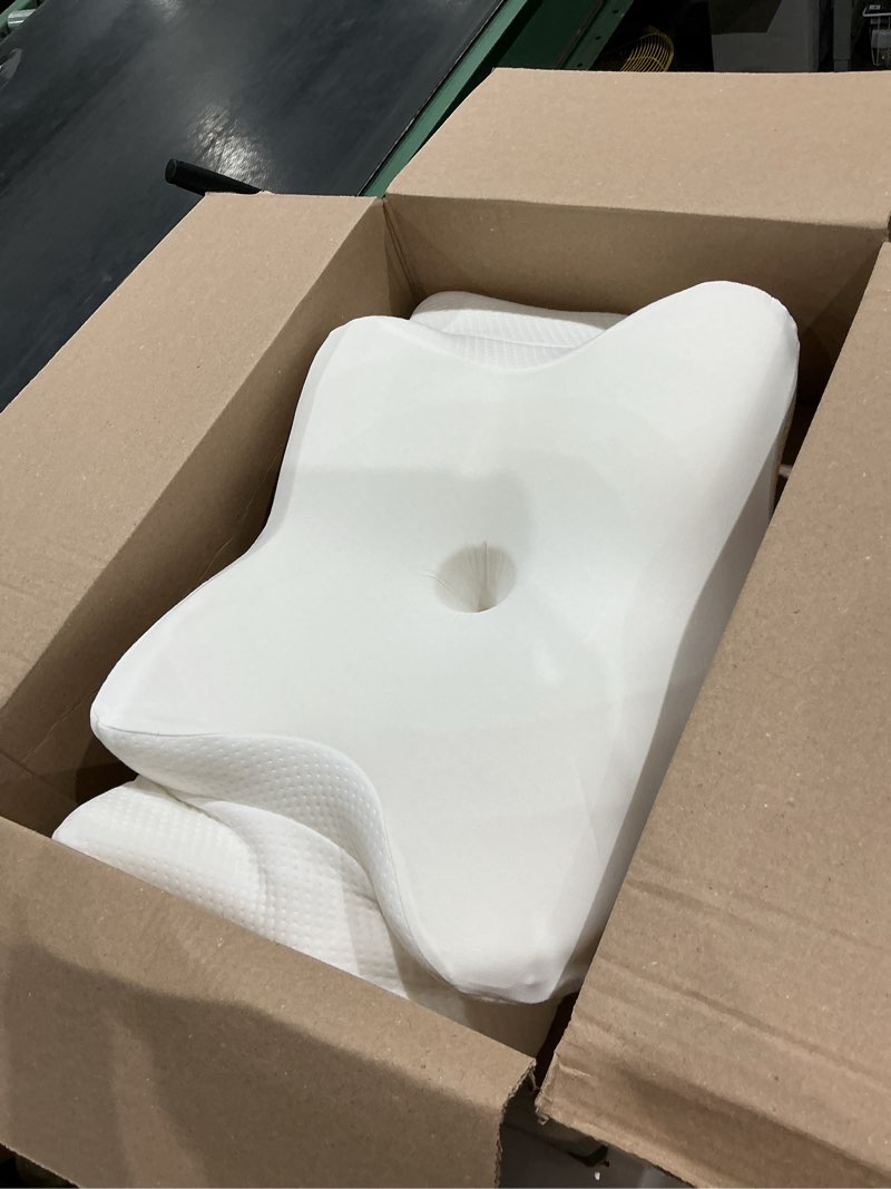 Condition photo showing Good Condition for ultra pain relief cooling pillow for neck support, adjustable cervical pillow, ergonomic contour memory foam pillows