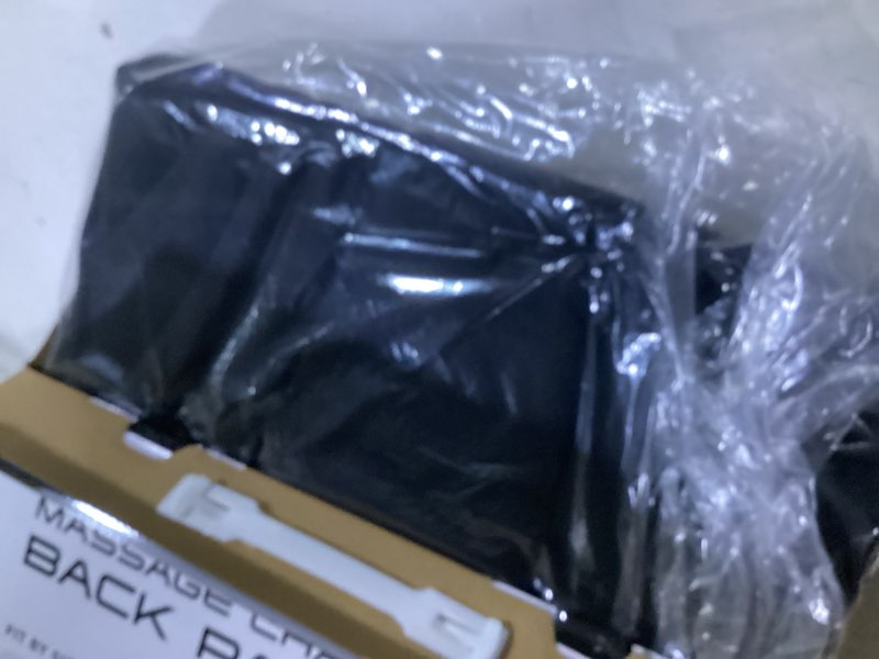 Condition photo showing Good Condition for osaki back pad & seat cushion for massage chair | foam cushion | nylon fabric | one size fits all | black