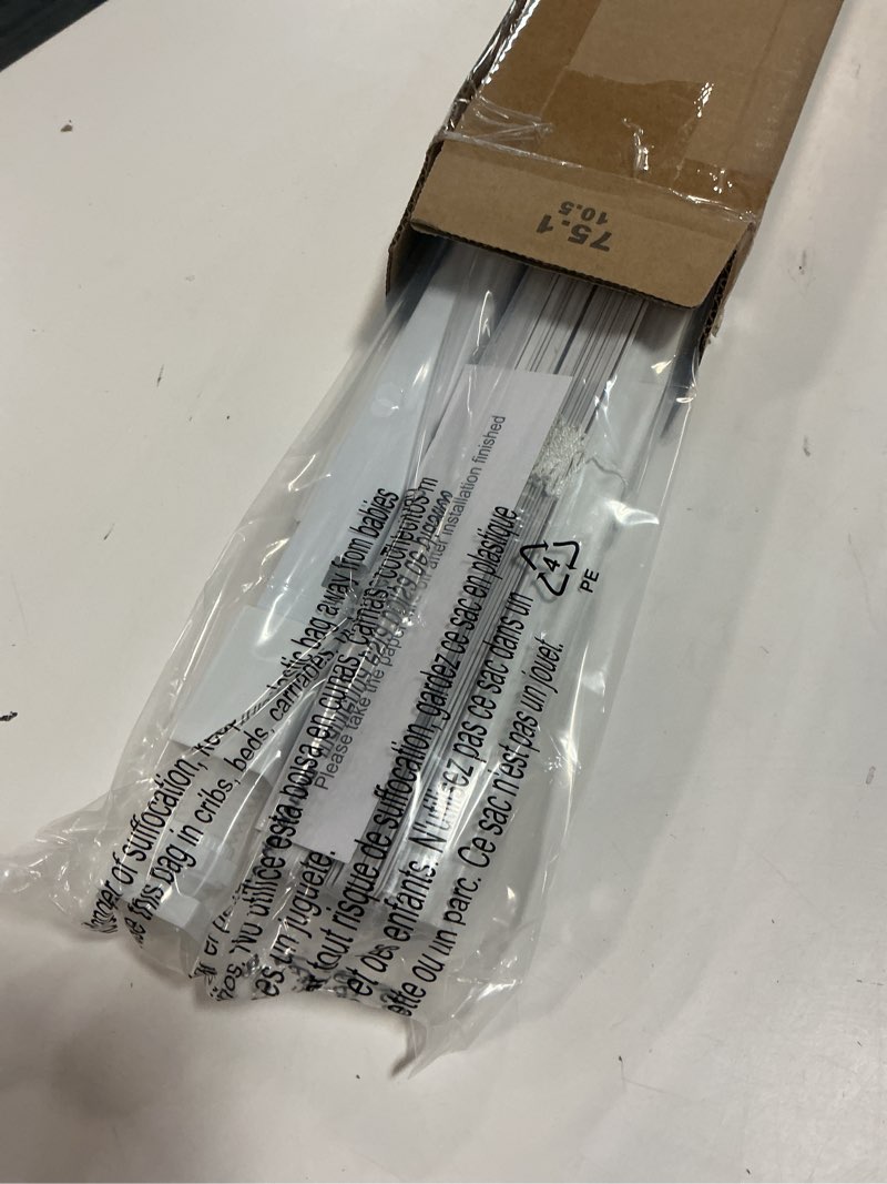 Condition photo showing Good Condition for lazblinds no tools no drill 1" vinyl mini blinds, cordless blinds for windows, light filtering horizontal window blinds & shades, 30" w x 64" h, white cordless-white 30" w x 64" h