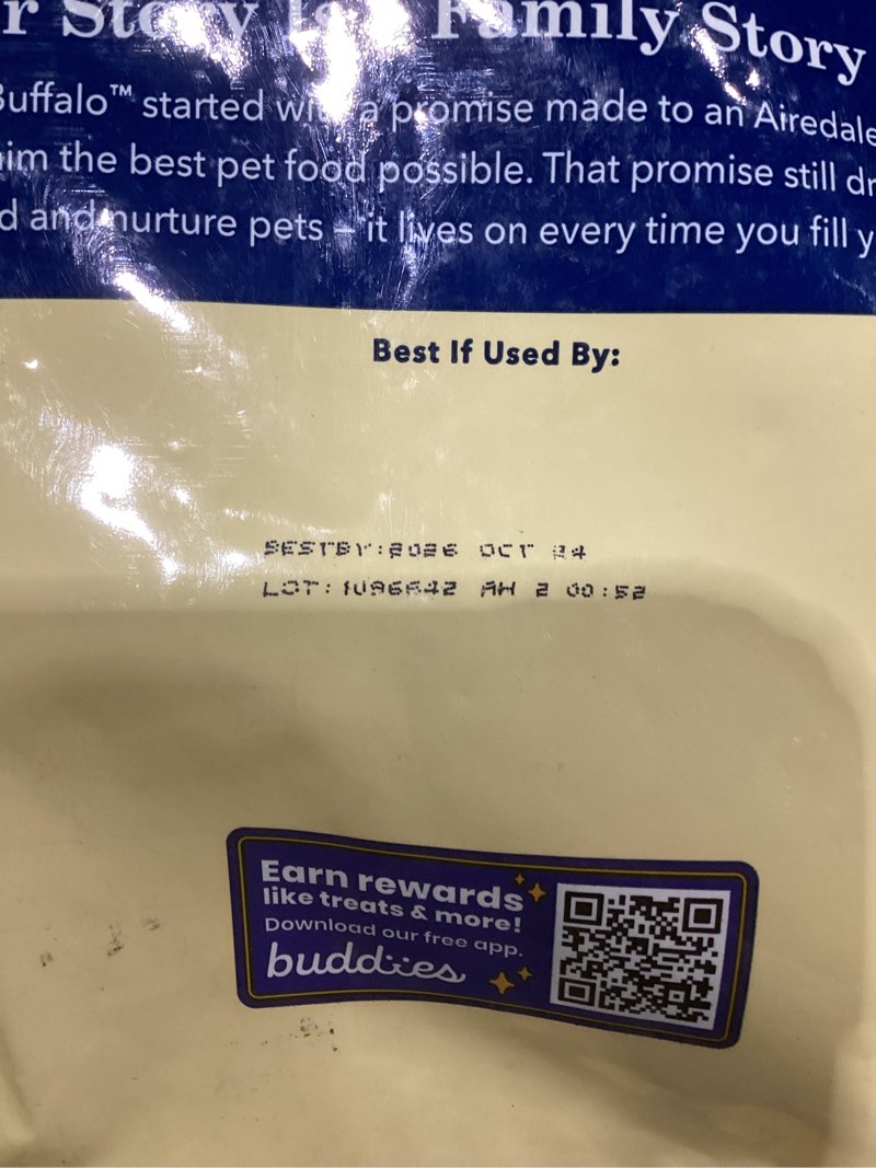Condition photo showing New/Like New for Blue Buffalo Life Protection Formula Adult Small Breed Dry Dog Food, Supports High Energy Needs, Made with Natural Ingredients, Lamb & Brown Rice Recipe, 15-lb Bag Lamb & Brown Rice 15 Pound (Pack of 1), BEST BY 10/24/26