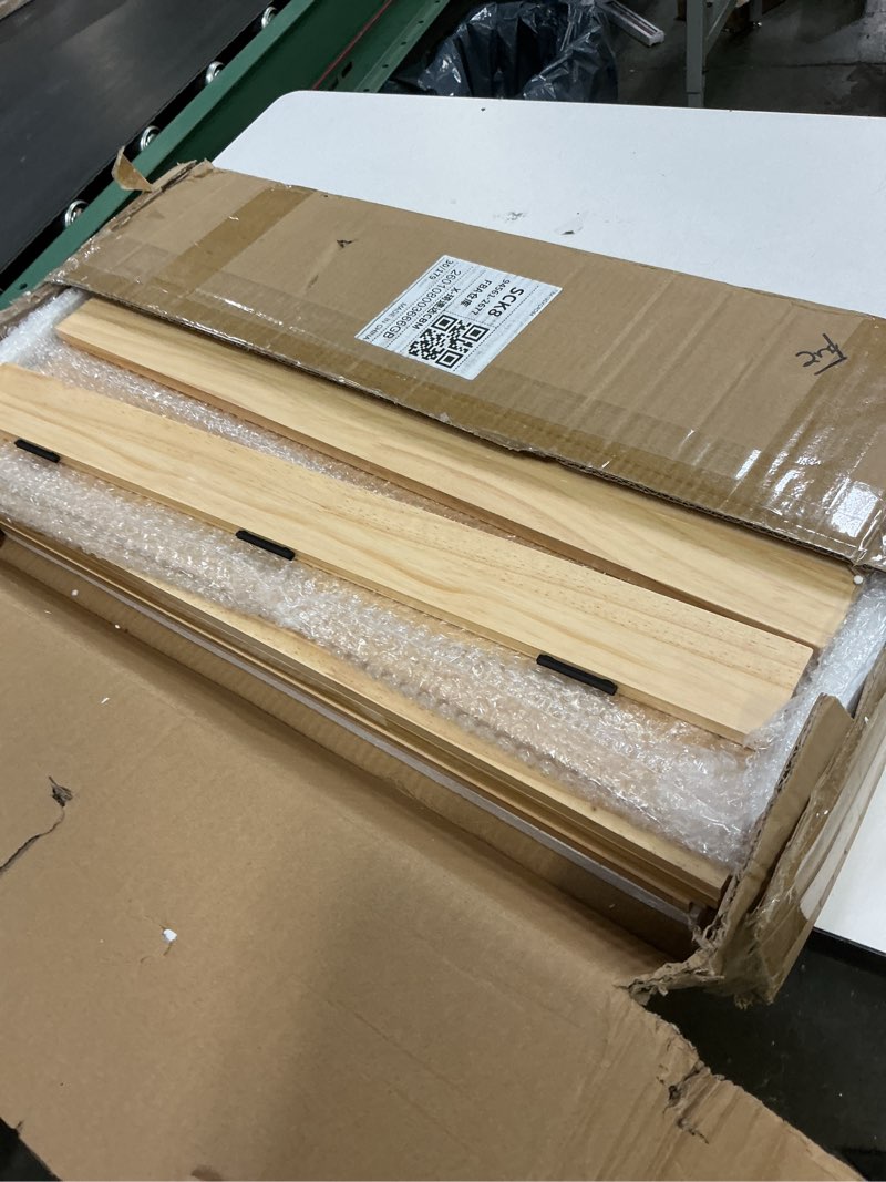 Condition photo showing Good Condition for solid wood shelf covers for wire shelving, wire rack covers for closet shelves (5pcs, 24" w x 12" d) natural wood 24"w x12"d x2.6"h
