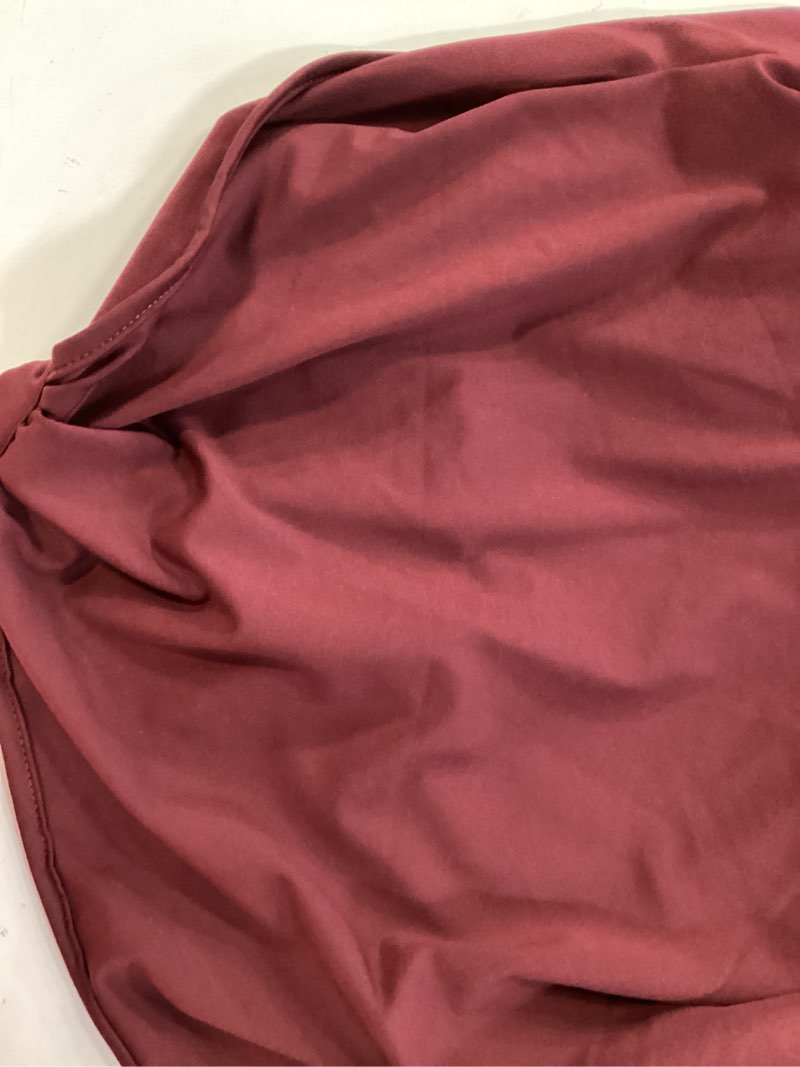 Condition photo showing New/Like New for soly hux women's halter mini dress y2k backless bodycon club night cocktail dresses xx-small pure burgundy