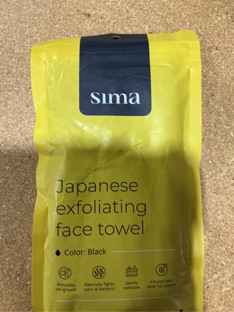 Condition photo showing New/Like New for exfoliating washcloth face & body scrub towel - japanese exfoliating towel with hexagon fibers, exfoliating body scrubber with 2 sides for scrubbing & washing (27cm x 35cm)