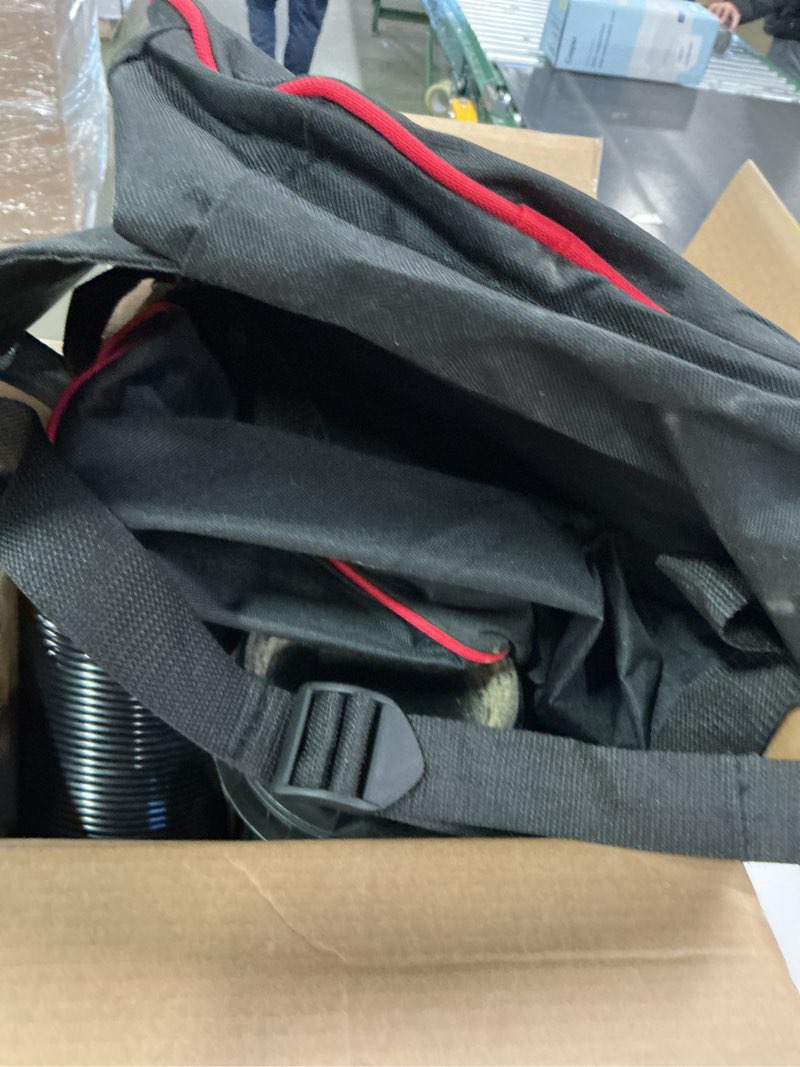 Condition photo showing As Is for CRAFTSMAN 3-in-1 Leaf Blower, Vacuum and Mulcher, Backpack Blower Up to 260 MPH, 12 Amp, Corded Electric Leaf Collector (CMEBL7000)