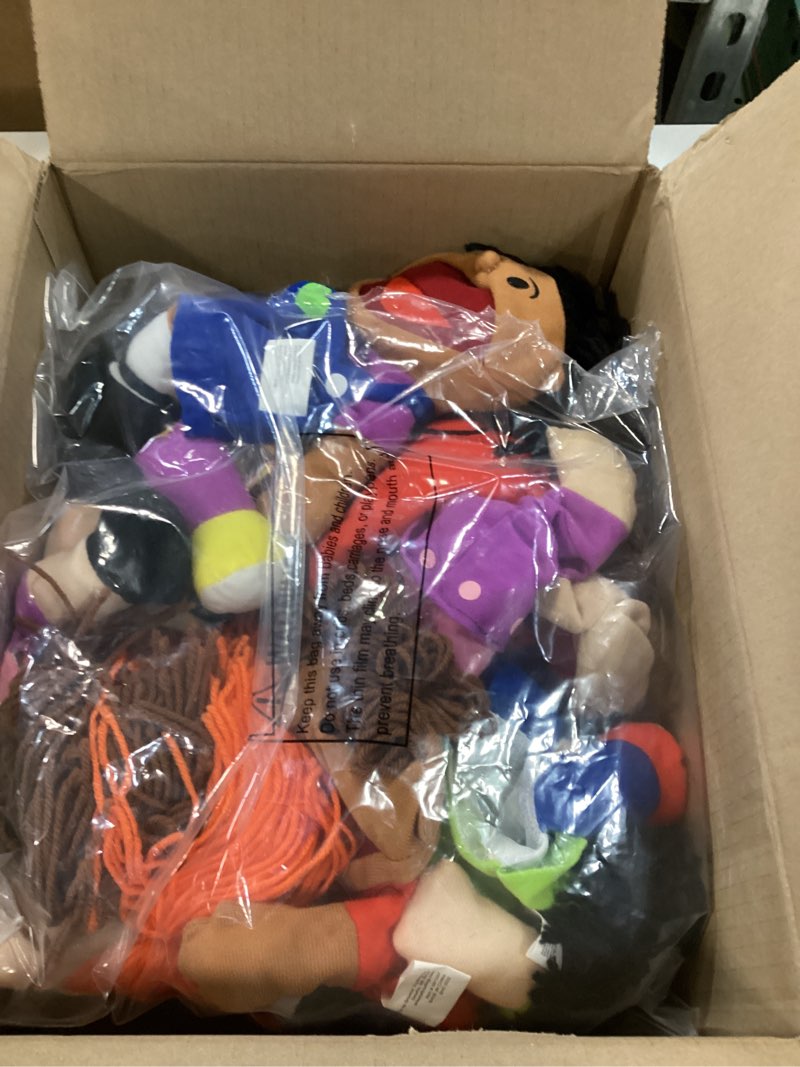 Condition photo showing Good Condition for Fun Express Hand Puppets for Kids - 8 Multicultural Plush Puppets with Movable Mouths for Speech Therapy, Social Emotional Learning & Dramatic Play | 14 Inch Educational Toys for Classroom & Home Use