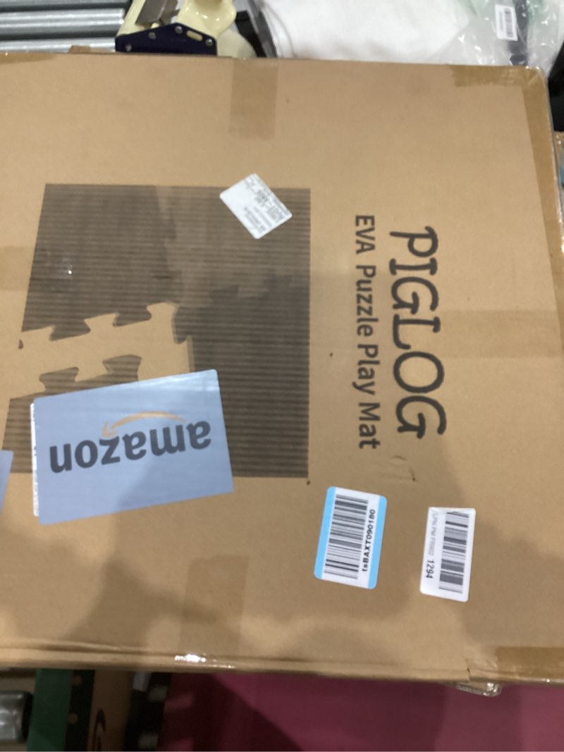 Condition photo showing Good Condition for Baby Foam Play Mat, PIGLOG 72x48 Baby Crawling Mat, Floor Mats for Kids for Infants with Interlocking Floor Tiles, Toddler Playmats for Indoor and Outdoor, Easy to Clean Playroom Mats, Bohemia