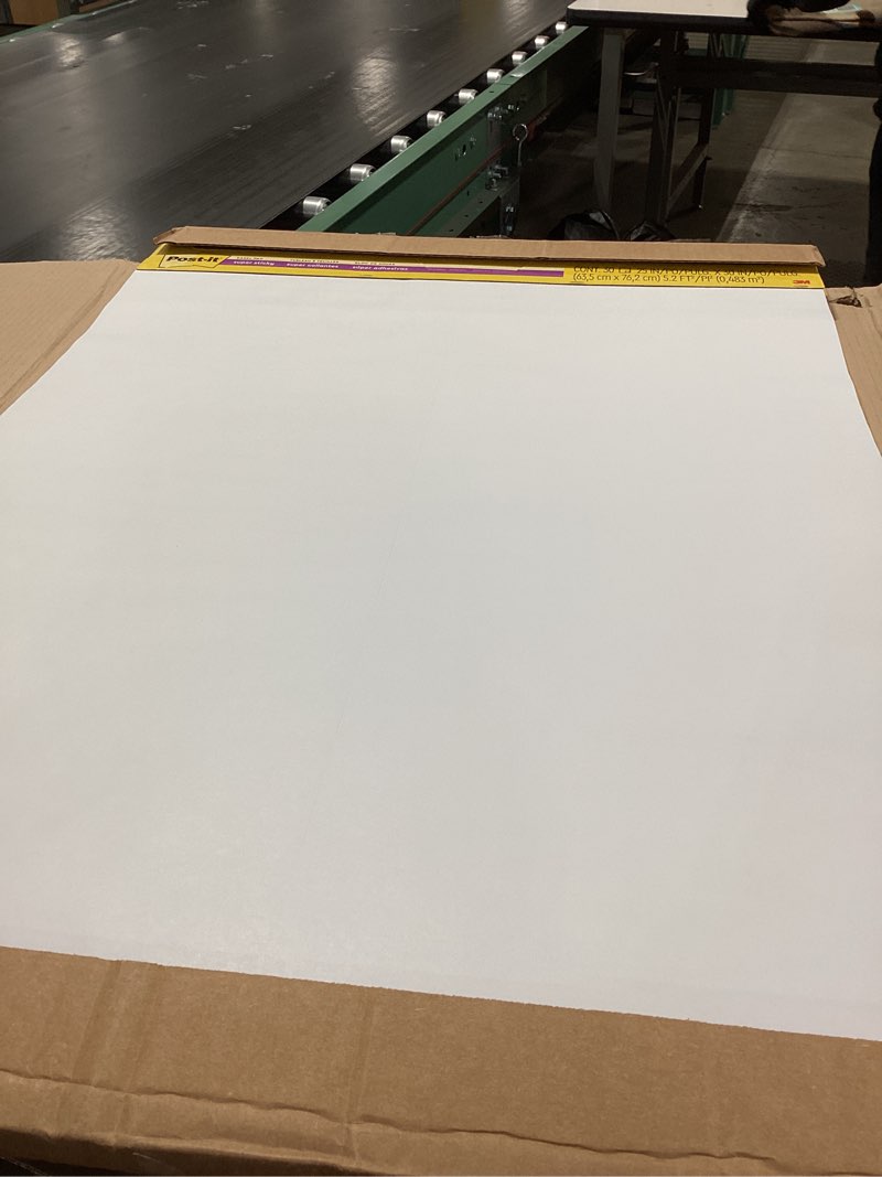 Condition photo showing Good Condition for Post-it Super Sticky Easel Pad, 25 x 30 Inches, 30 Sheets/Pad, 6 Pads, Large White Premium Self Stick Flip Chart Paper, Super Sticking Power (559VAD6PK)