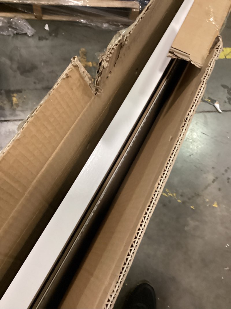 Condition photo showing As Is for airy abode premium white wood picture frame 30x40 matted to 24x36 - pick your size and color