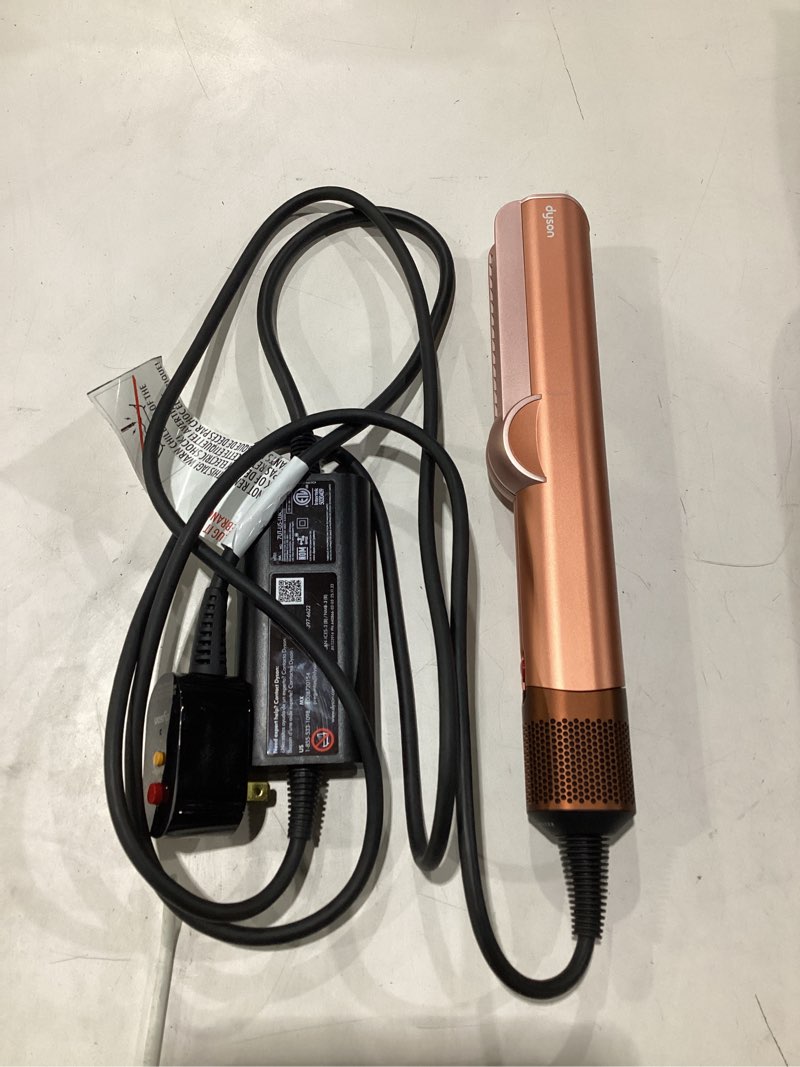 Condition photo showing Good Condition for **untested** dyson airstrait™ straightener, wet to dry hair straightener, no heat damage, no hot plates, all hair types amber silk