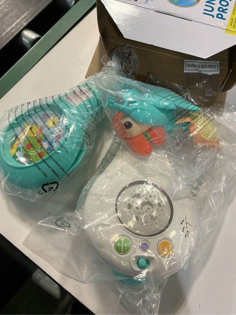 Condition photo showing Good Condition for kiddolab baby crib mobile with relaxing music. includes ceiling light projector with stars, animals. musical crib mobile with timer. nursery toys for babies ages 0 and older (new 2025 model)