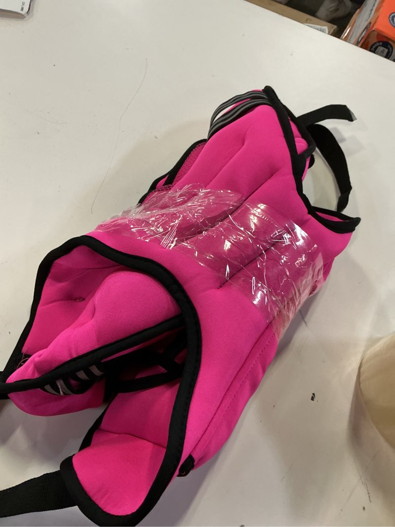 Condition photo showing Good Condition for weighted vest for women and men, 5-10lb/11-20lb/18-30lb adjustable weighted vest with reflective strip, body weight vest for walking, running, fitness, strength training pink 11-20 lbs