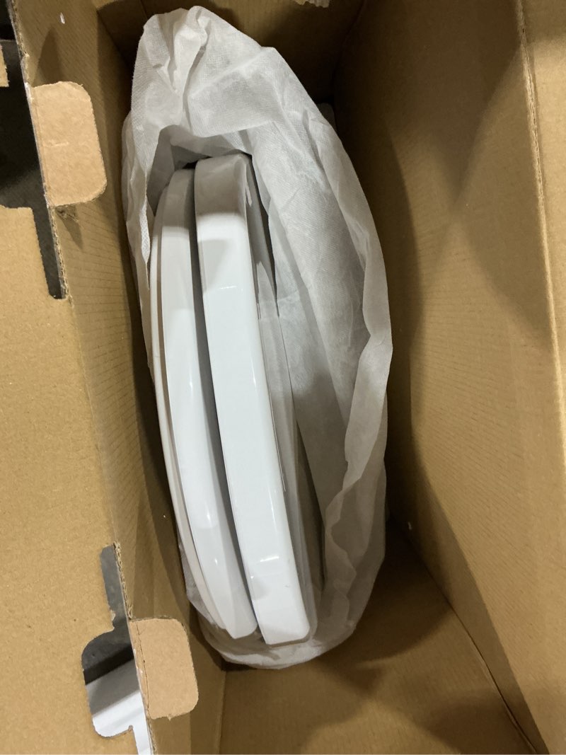 Condition photo showing As Is for Upgrade Bidet Toilet Seat Elongated, Rear and Feminine Wash, Unlimited Warm Water, Heated Seat, Warm Air Drying, Soft Close Lid, Sense Seat, Toilet Bidet Seat Elongated with Night Light