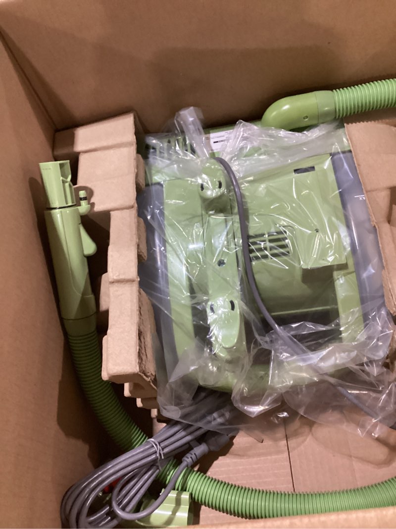 Condition photo showing Good Condition for Similar to stock photo!!! Not tested!!!BISSELL Little Green Mini Portable Carpet and Upholstery Deep Cleaner, Car/Auto Detailer, with HydroRinse Self-Cleaning Tool and 4\" Tough Stain Tool, Tea Green, 4075