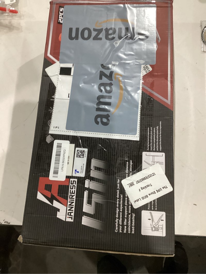 Condition photo showing Good Condition for labor saving arm jack handle 2 pack,15 in construction jack,multifunctional furniture jack for installing cabinets and wall tile height adjuster handheld lifter tool, load 440lbs orange