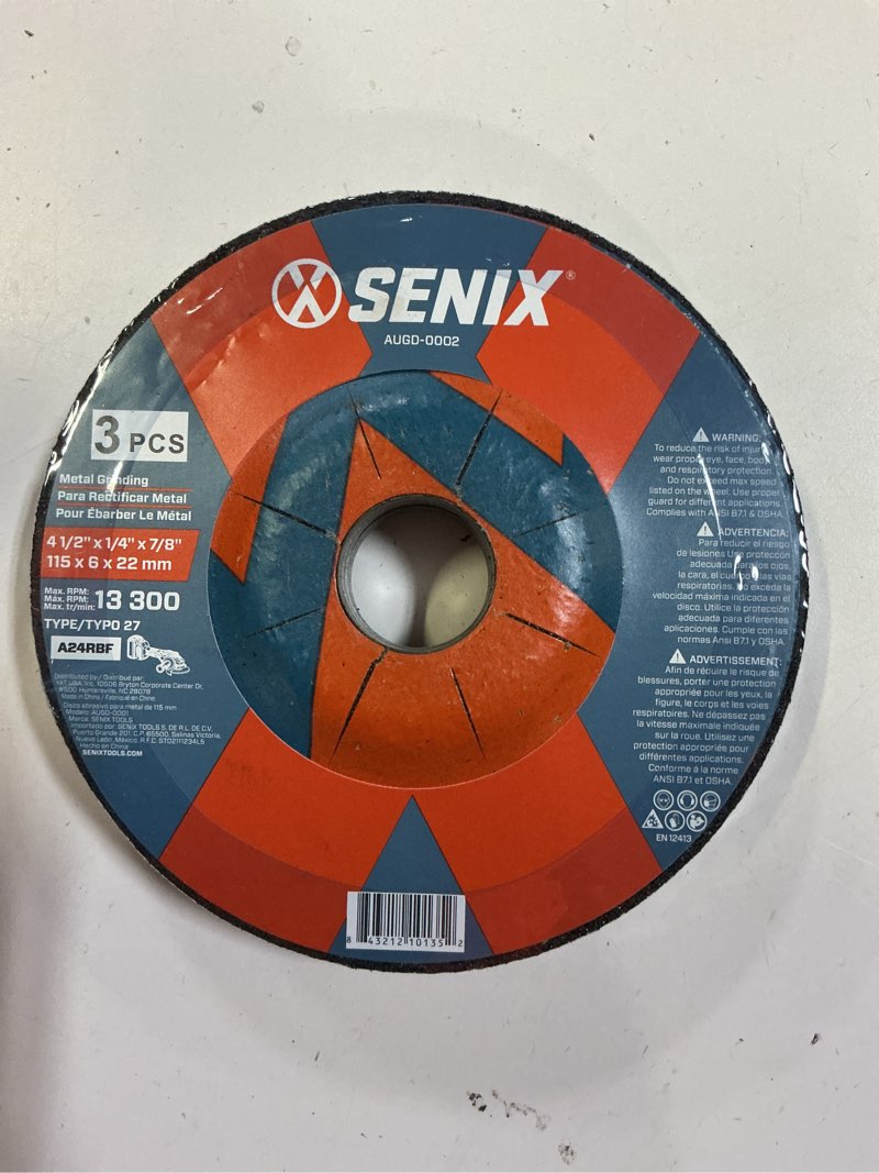 (8 pack)4-1/2in grinding disc, 3pk