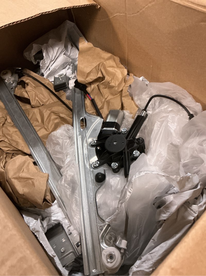 Condition photo showing As Is for cnpapc 741-644 front driver side power window motor and regulator assembly compatible with cadillac escalade 2002-2006, for chevrolet silverado/tahoe gmc sierra 1500 2500 yukon xl replace# 15077853