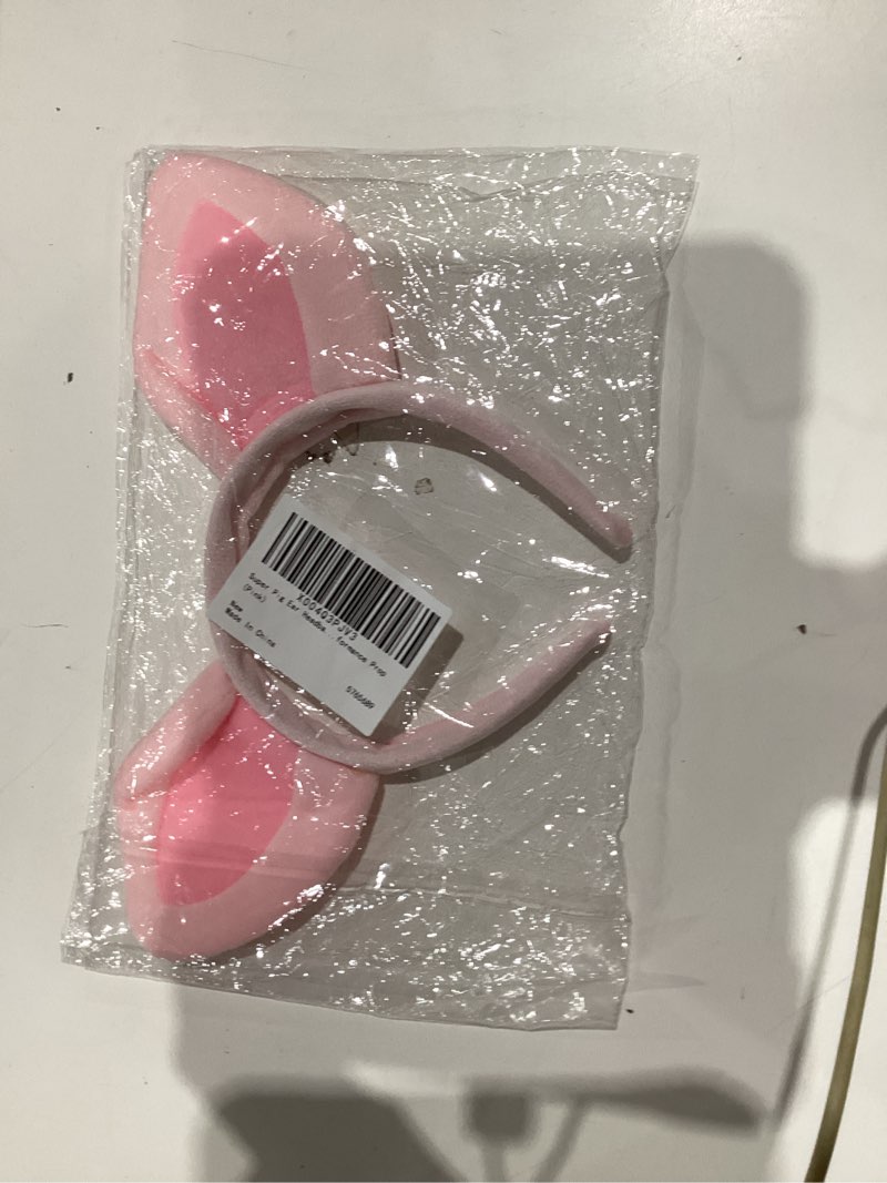 Condition photo showing New/Like New for FAVOMOTO Plush Pig Ears Headband, Halloween Animal Ears and Horns Fancy Dress up Performance Prop for Halloween Carnival Theme Party Cosplay