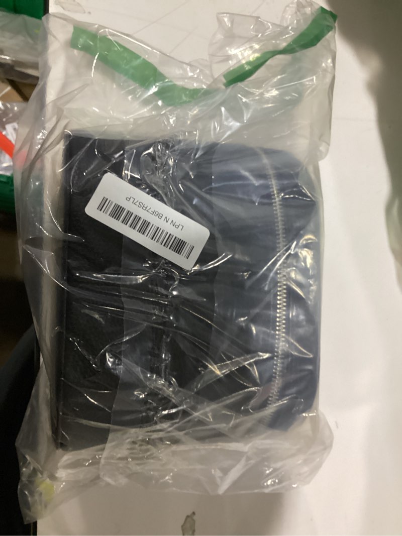 Condition photo showing New/Like New for Cosmetic Case, Leather Makeup Bag, Portable Handheld Makeup Case, Detachable Compartments black