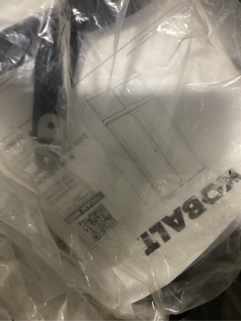 Condition photo showing New/Like New for Kobalt 36-in W x 72-in H x 18.5-in D Freestanding Steel Garage Cabinet in Black