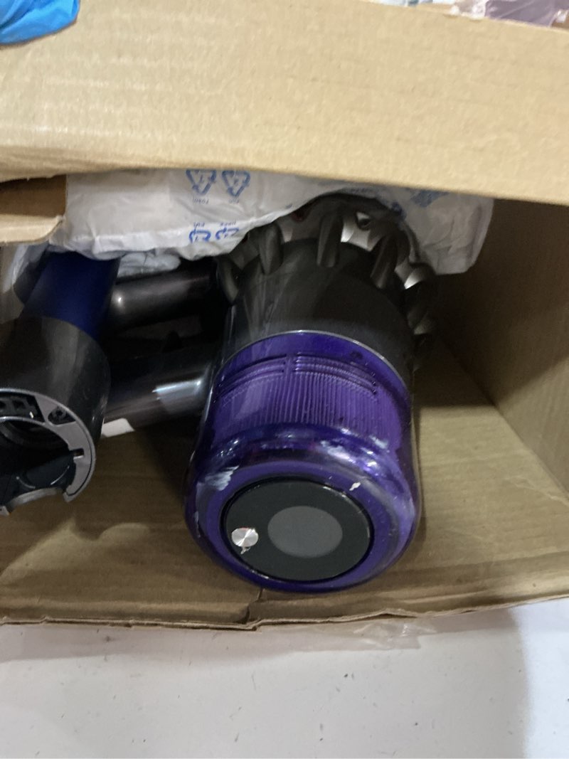 Condition photo showing As Is for dyson v11 origin cordless vacuum, 185aw, 3 power modes, up to 60 minutes,² deep cleans hard floors and carpets, detangles pet hair, converts to handheld