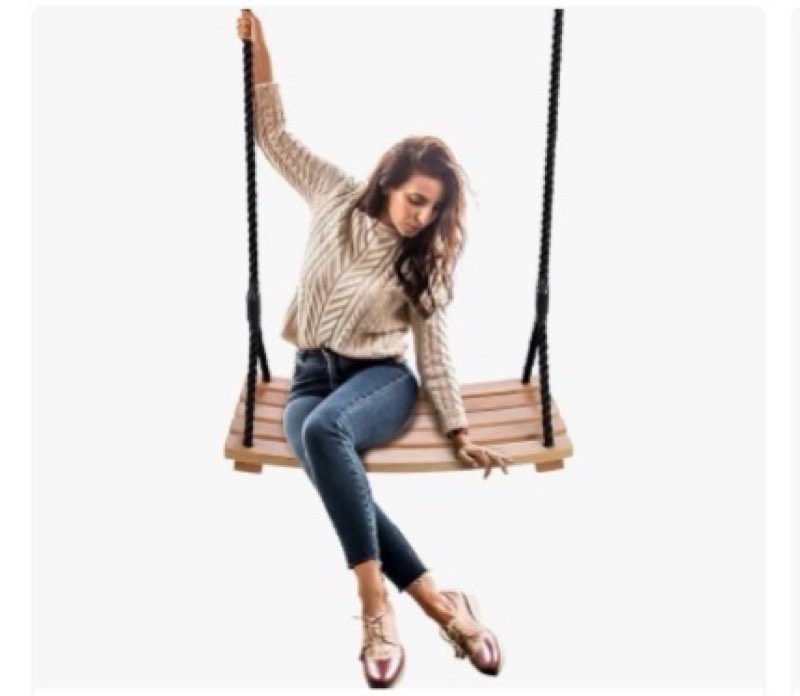 taeku adult tree swing, hanging beech wood swings with adjustable rope garden chair seat swing for i