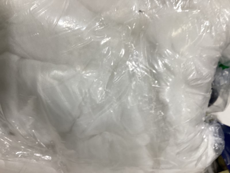 Condition photo showing New/Like New for vethin 4 corners post ruffle princess bed canopy curtain-double layer cozy drape netting 4 opening mosquito net for girls adults bedroom decoration (white/white, 78" w*86" l*82"*h/(king)) white/white 78"w x 86"l (pack of 1)