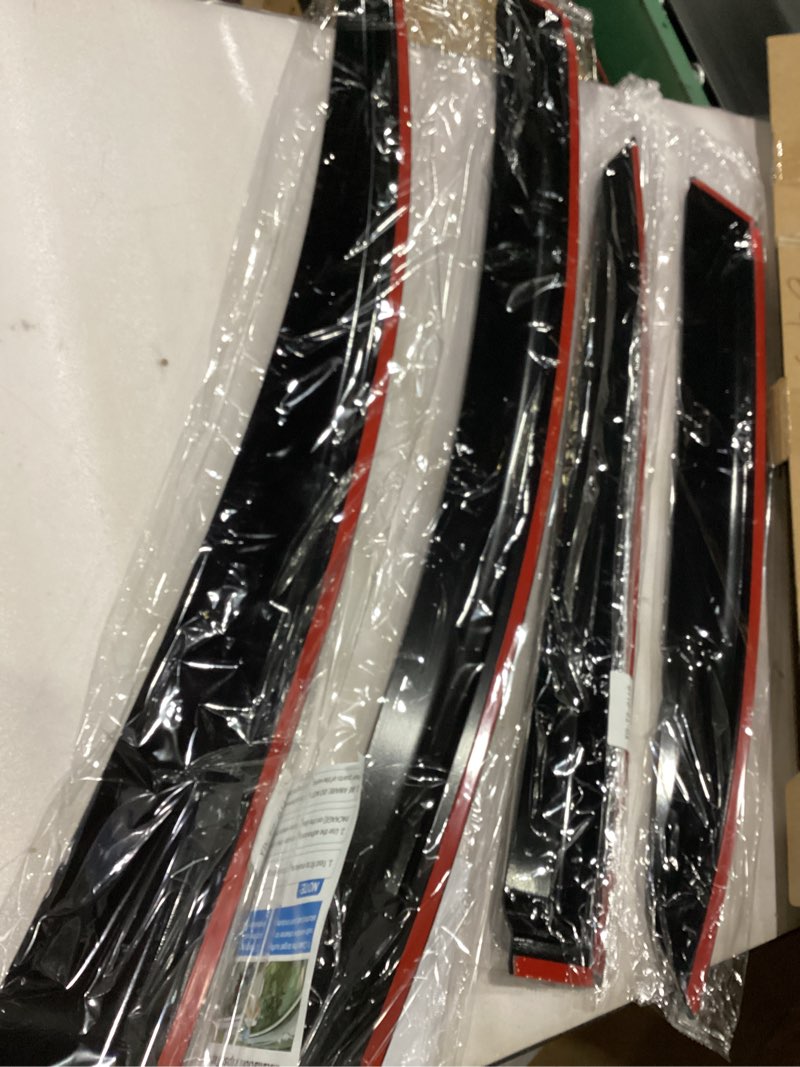 Condition photo showing New/Like New for Window Visors for 2012-2015 Honda Civic Sedan 4-Door, Outside-Mount Shatterproof Rain Guards Vent Deflector Shade Dark Smoke 2013 2014, Tape-On, 4PCS