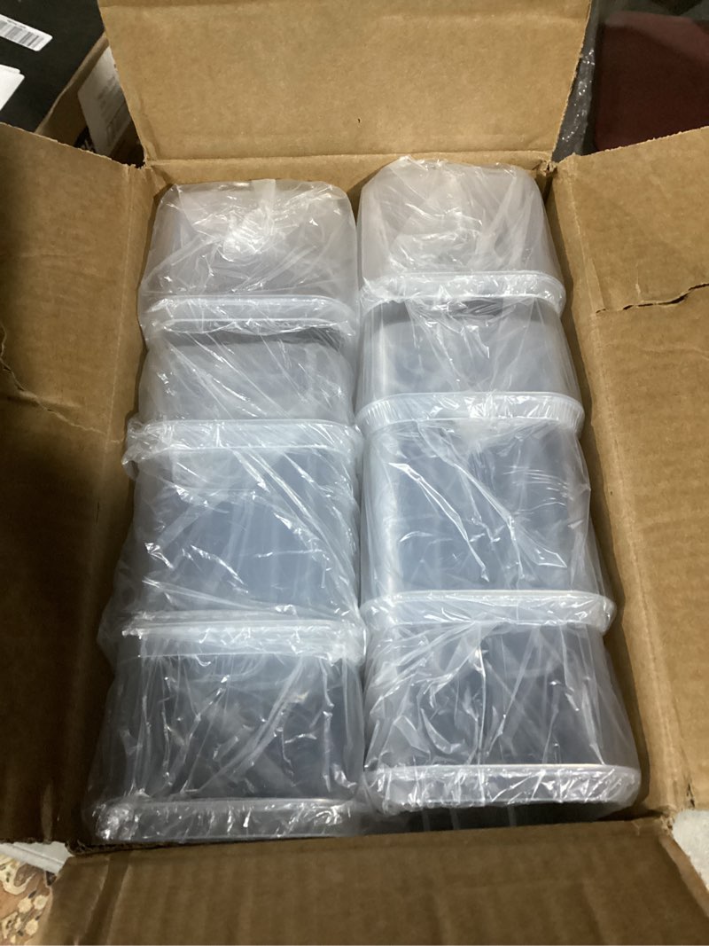 Condition photo showing Good Condition for SNSLXH Airtight Food Storage Containers with Lids, 24 pcs Plastic Pantry Organizers and Storage Canisters for Cereal, Dry Food, Flour and Sugar, BPA Free, Includes 24 Labels