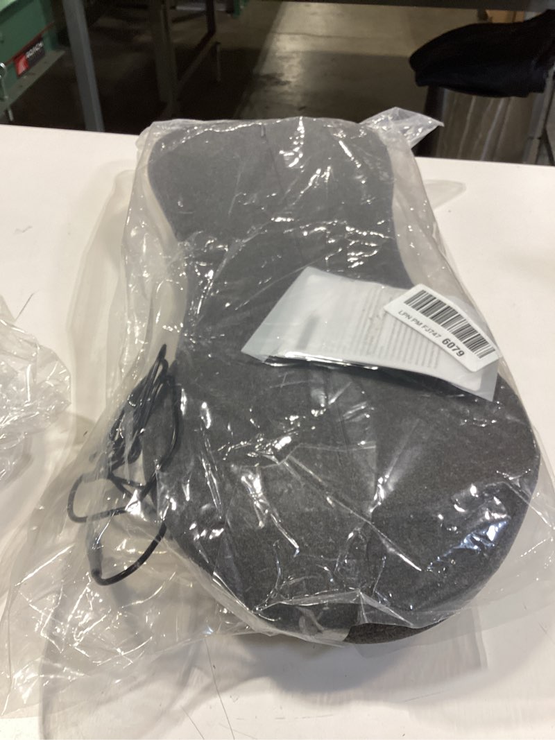 Condition photo showing New/Like New for 3-in-1 electric lumbar support pillow for bed and chair, triple fusion back massager with heated, vibration and traction for lower back pain relief and spine support gray