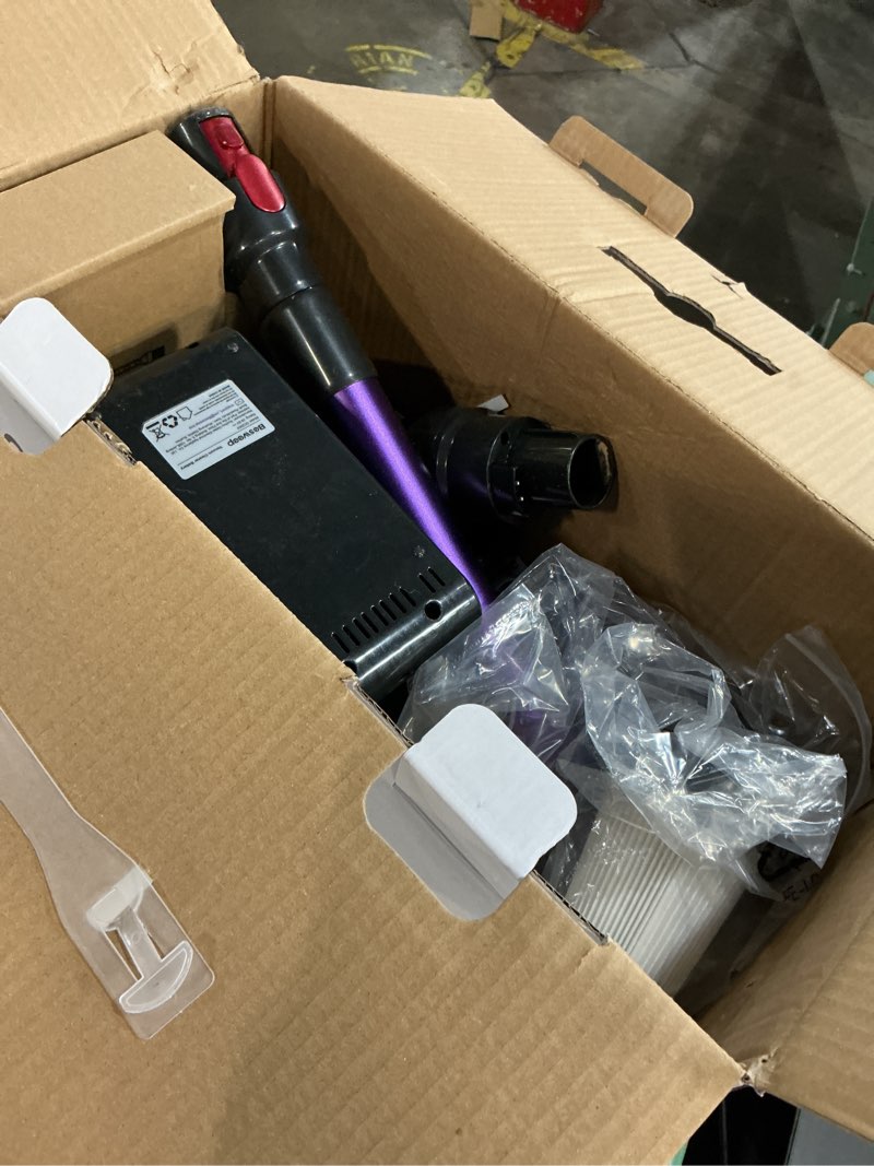 Condition photo showing As Is for cordless vacuum cleaner 55kpa/650w/70mins,1.8l self standing stick vacuum,upgraded vacuum cordless with hurricane mode,touch screen,anti-tangle wireless vacuum,vacuum cleaners for home/pet hair/carpet