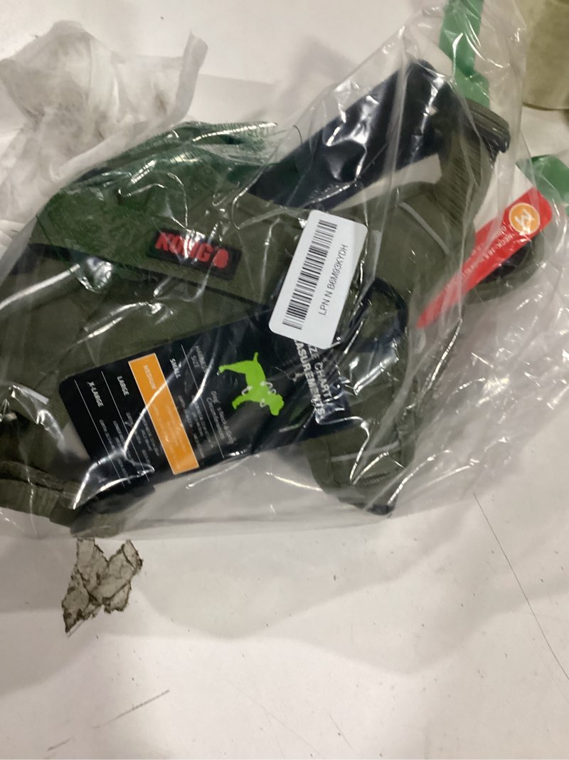 kong ultra durable waste bag harness (medium, green)