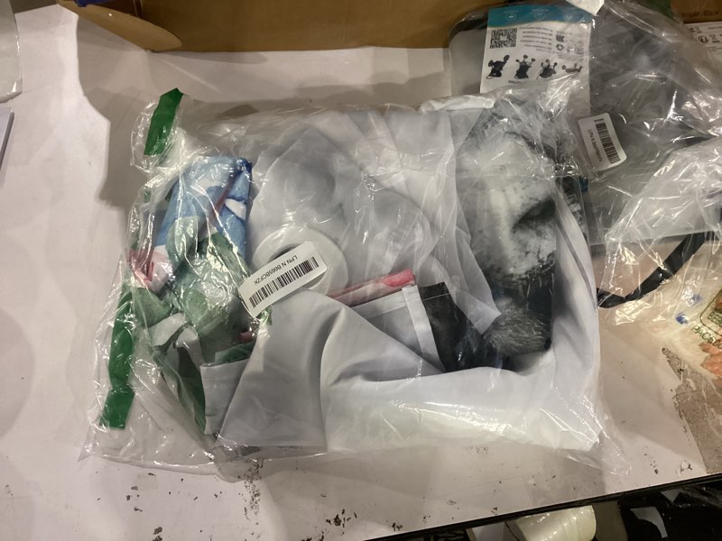 Condition photo showing New/Like New for No Hook Funny Highland Cow Shower Curtain with Snap in Fabric Liner Set, Pink Floral Farmhouse Double Layers Waterproof Fabric with See Through Top Window Open Grommet Bath Curtain 71x74 Inch