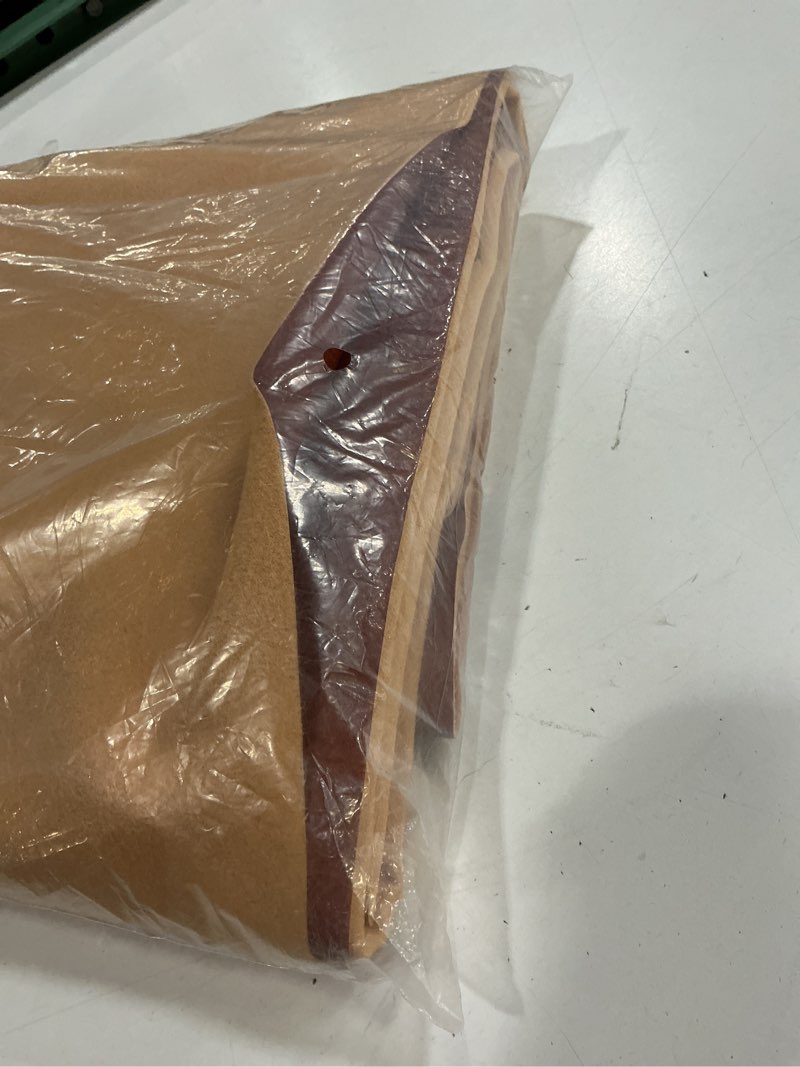 Condition photo showing Good Condition for faux leather fabric, 1.0mm thicken soft upholstery fabric by the yard 55" wide marine vinyl fabric pu leather sheets for craft sewing chair seat wallet cover, 3 yard terracotta crazy horse terracotta pre cut 3 yard